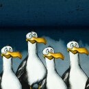 Sealife Seagull Ole by Thorsten Berger, blau French Terry