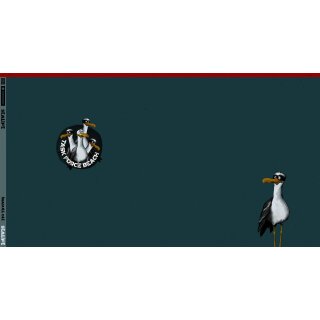 Sealife Seagull Ole by Thorsten Berger, grün French Terry