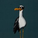 Sealife Seagull Ole by Thorsten Berger, grün French Terry